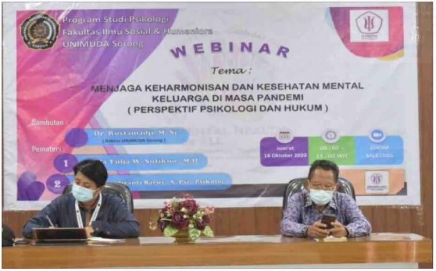 Peringati Hari Mental Sedunia, HIMSPIKO UNIMUDA Gelar Webinar
